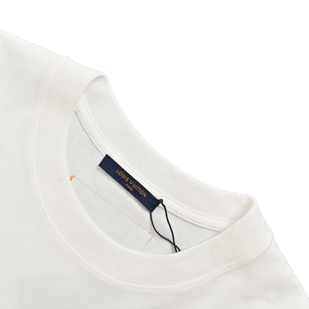 Louis Vuitton/Louis Vuitton 24ss sketch letter printed short sleeves